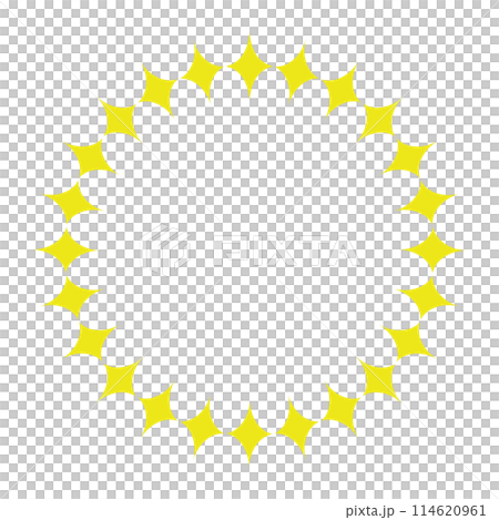 十字星圓形裝飾框架的插圖 十字星圓形裝飾框架的插圖 114620961