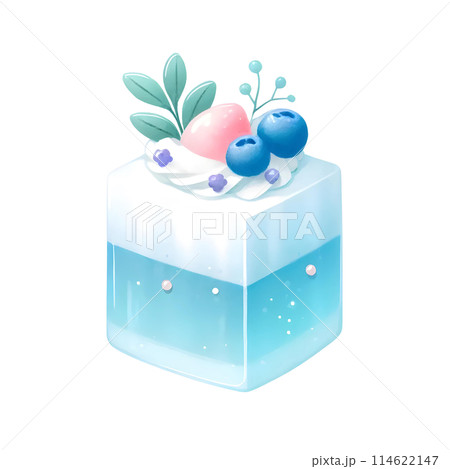 blueberry gelatin cake 114622147