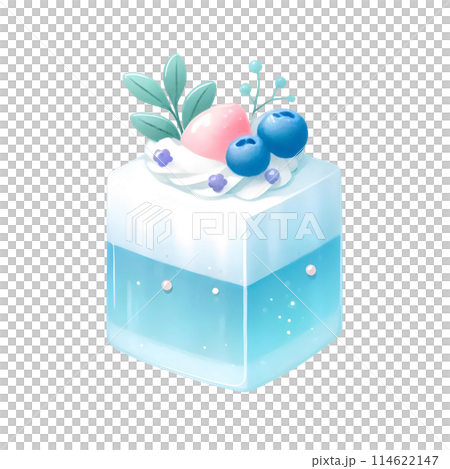 blueberry gelatin cake 114622147