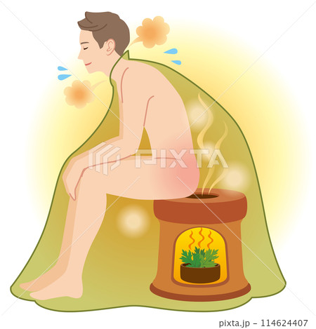 よもぎ蒸し　温活　美容　男性 114624407