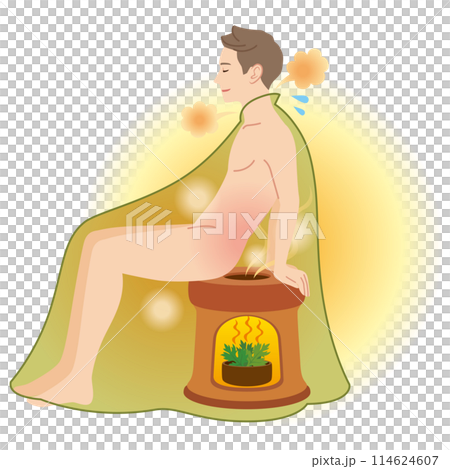よもぎ蒸し　温活　美容　男性 114624607
