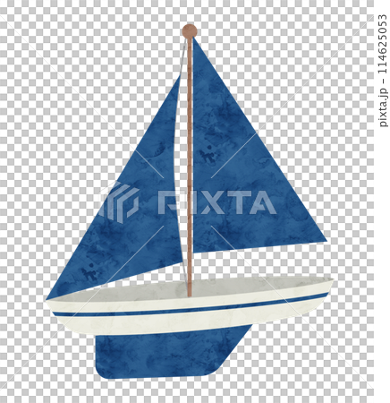 Yacht watercolor illustration Yacht watercolor illustration 114625053
