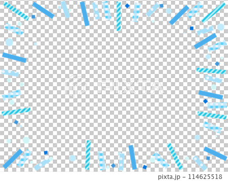 水色フレーム 114625518