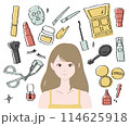 メイクする女性 114625918