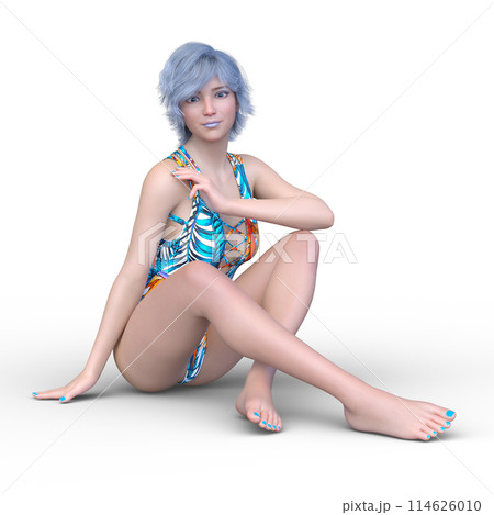 水着姿の女性 114626010