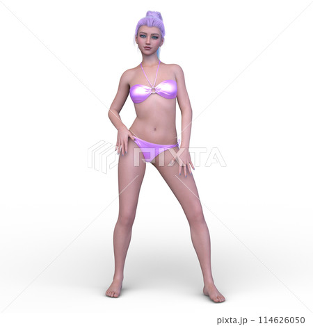 ビキニ姿の女性 114626050