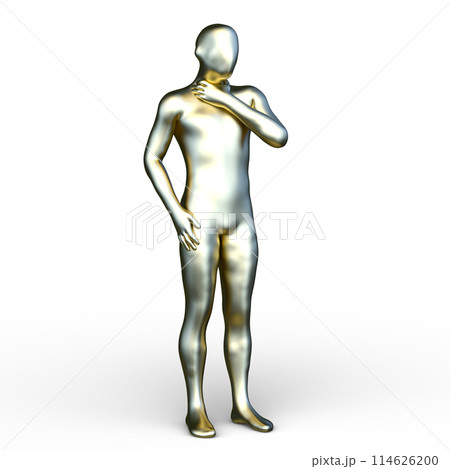 ポーズをとる男性 114626200