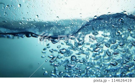 気泡を上げる新鮮な水2 114626419