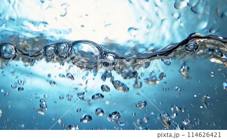 気泡を上げる新鮮な水4 気泡を上げる新鮮な水4 114626421