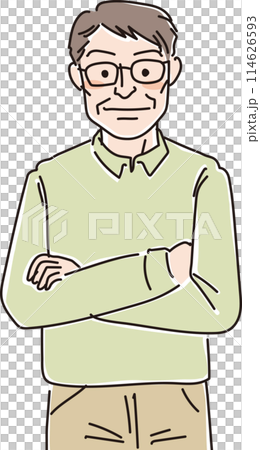 Person illustration_middle-aged men_50s and 60s 114626593