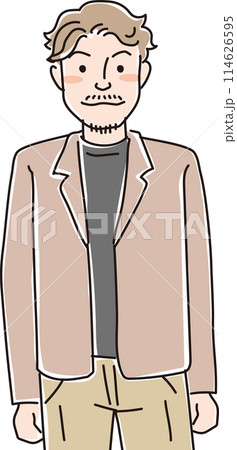 人物イラスト_男性_20代30代 人物イラスト_男性_20代30代 114626595