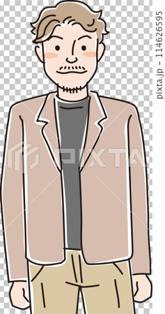 人物イラスト_男性_20代30代 人物イラスト_男性_20代30代 114626595