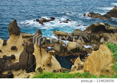 台湾の奇岩　和平島公園 114626856