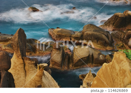 台湾の奇岩　和平島公園 114626869