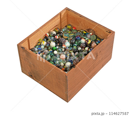 Collection of old glass marbles Collection of old glass marbles 114627587