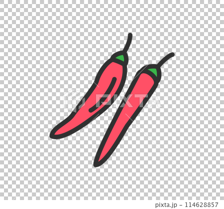 簡單的辣椒插畫 114628857