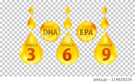 脂肪酸イメージイラスト オイル オメガ3 オメガ6 オメガ9 DHA EPA 透過イメージ画像 脂肪酸イメージイラスト オイル オメガ3 オメガ6 オメガ9 DHA EPA 透過イメージ画像 114629229