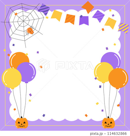 purple halloween party frame 1 114632866