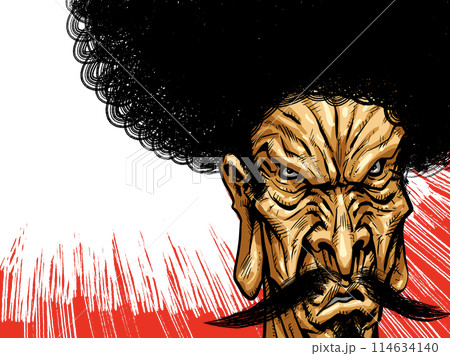 怖い顔をした老人男性のイラスト 怖い顔をした老人男性のイラスト 114634140
