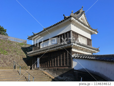 夕晴れの臼杵城（二の丸大手の畳櫓） 114634612