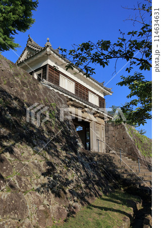 夕晴れの臼杵城（二の丸大門櫓） 114634631