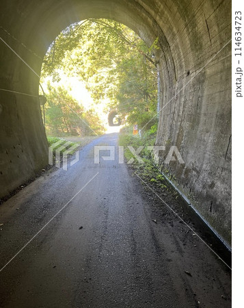 トンネルの先に見える道 114634723
