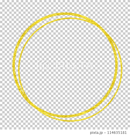 Simple gold leaf frame, circular Simple gold leaf frame, circular 114635181