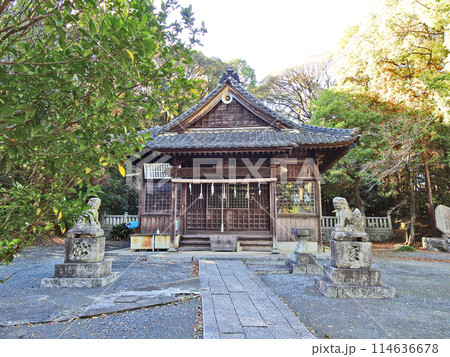 北九州市八幡西区にある穴生鷹見神社拝殿 北九州市八幡西区にある穴生鷹見神社拝殿 114636678