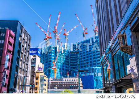 日本の東京都市景観 5月。日本橋一丁目の再開発事業などを望む=17日 日本の東京都市景観 5月。日本橋一丁目の再開発事業などを望む=17日 114637376