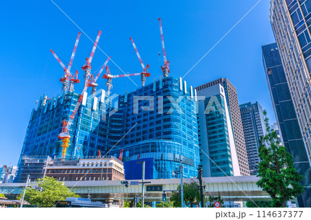 日本の東京都市景観 5月。日本橋一丁目の再開発事業などを望む=17日 日本の東京都市景観 5月。日本橋一丁目の再開発事業などを望む=17日 114637377