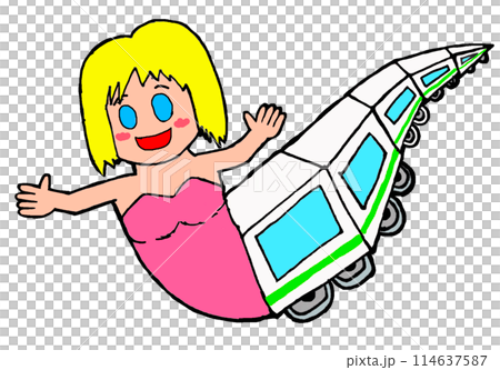 可愛的美人魚火車 可愛的美人魚火車 114637587