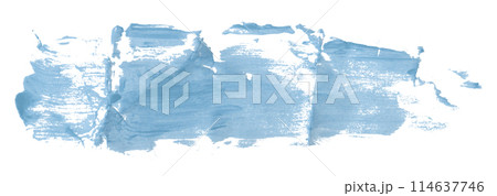 Light blue paintbrush isolated on white background. Watercolor Light blue paintbrush isolated on white background. Watercolor 114637746