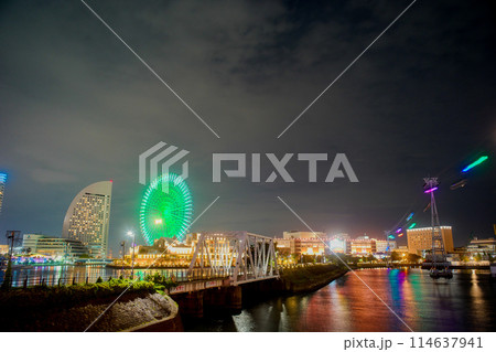 横浜 みなとみらいの夜景 横浜 みなとみらいの夜景 114637941