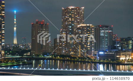 スカイツリーの夜景 114638970