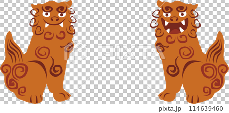 シーサーイラスト シーサーイラスト 114639460