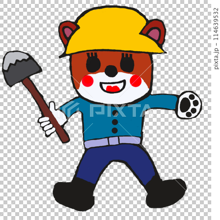 cute bear construction worker cute bear construction worker 114639532