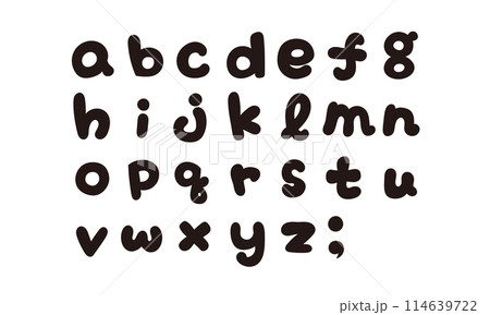アルファベット書き文字 アルファベット書き文字 114639722