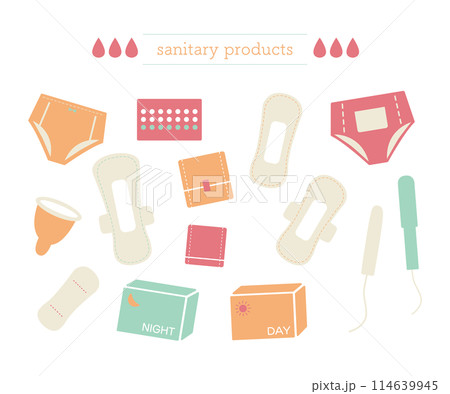 サニタリー用品 カラフルセット 114639945