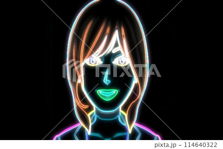 neon girl neon girl 114640322