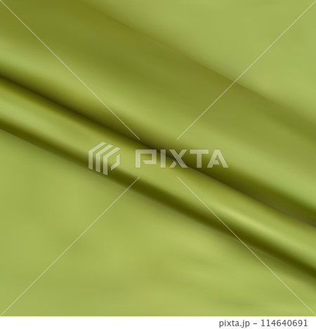 Background for design - light-green, olive, crumpled fabric. eps 10 Background for design - light-green, olive, crumpled fabric. eps 10 114640691