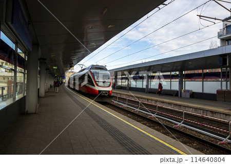 Handelskai Railway Station in Vienna 114640804
