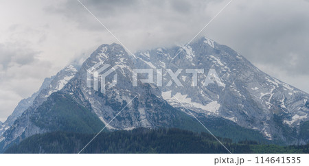 Watzmann mountain near Konigssee lake in Berchtesgaden National Park, Germany 114641535