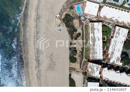 Aerial view of Del Mar Shores in San Diego, CA 114641607