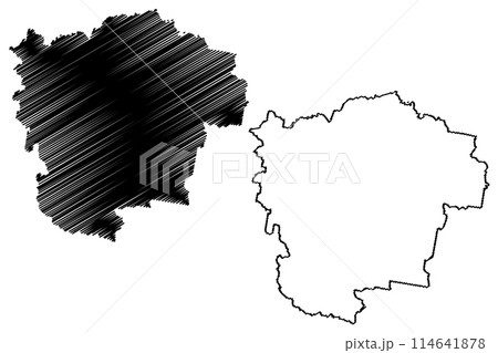 Walcha Shire (Commonwealth of Australia, New South Wales, NSW) map vector illustration, scribble sketch Walcha map Walcha Shire (Commonwealth of Australia, New South Wales, NSW) map vector illustration, scribble sketch Walcha map 114641878