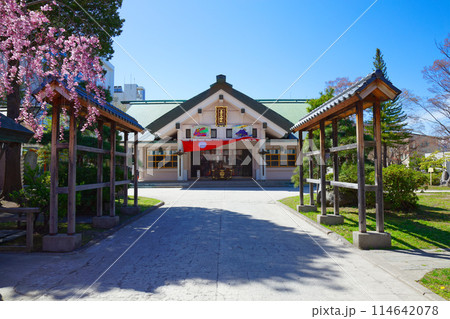 善知鳥神社と枝垂れ桜 善知鳥神社と枝垂れ桜 114642078