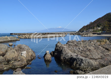 加茂海岸周辺の風景 山形県庄内浜 加茂海岸周辺の風景 山形県庄内浜 114643019