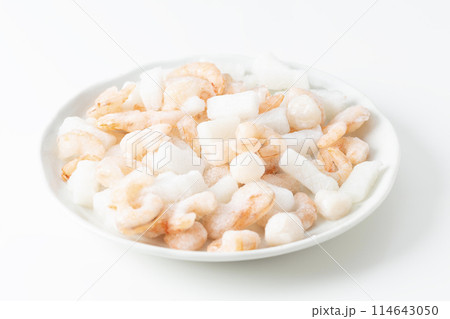 冷凍シーフードミックス　白バック 114643050