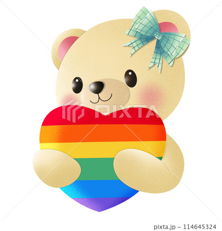 Teddies with Pride Month celebration  114645324