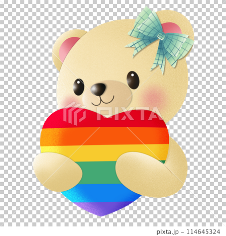 Teddies with Pride Month celebration  114645324