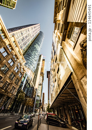 Bankenviertel business district - Frankfurt, Germany 114645491